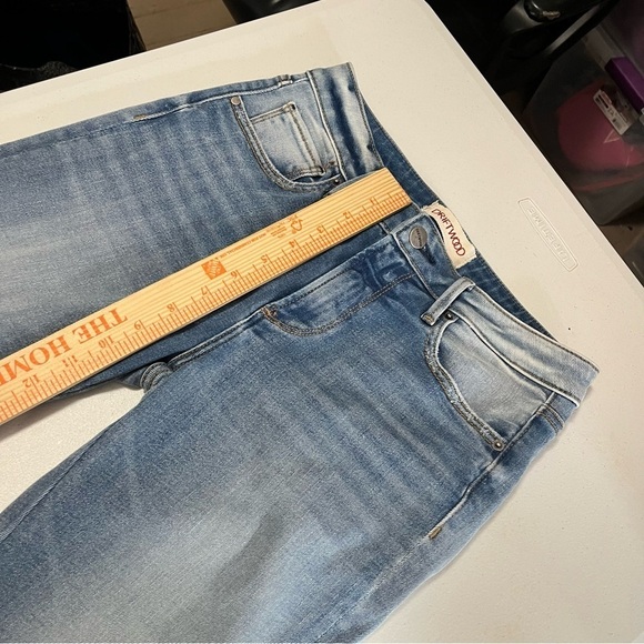 Driftwood Colette Crop Ankle Jeans Diamond Blue Embroidered 26 P2 - Picture 12 of 12